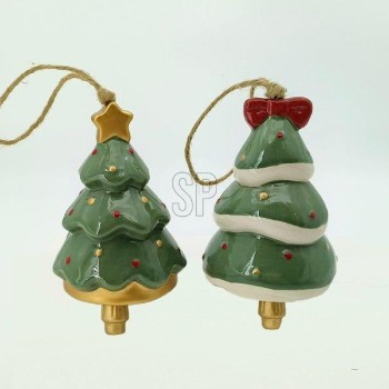 HANGING DECO XMAS TREE 115MM 2