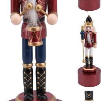 NUTCRACKER MUSICBOX 22CM