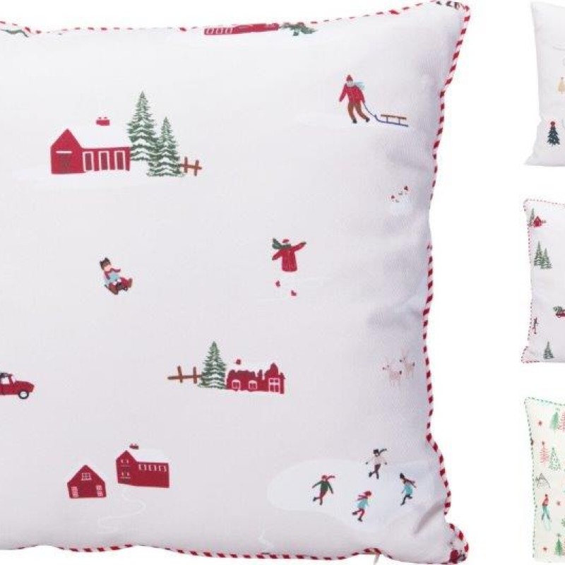 XMAS CUSHION 45X45CM VELVET - SOLD INDIVIDUALLY 