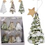 XMAS TREE HANG DECO 12X6CM 3ASST