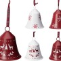 XMAS HANG DECO BELL 12X15CM 4ASS