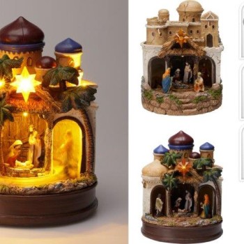 NATIVITY CASTLE 22CM 2ASS
