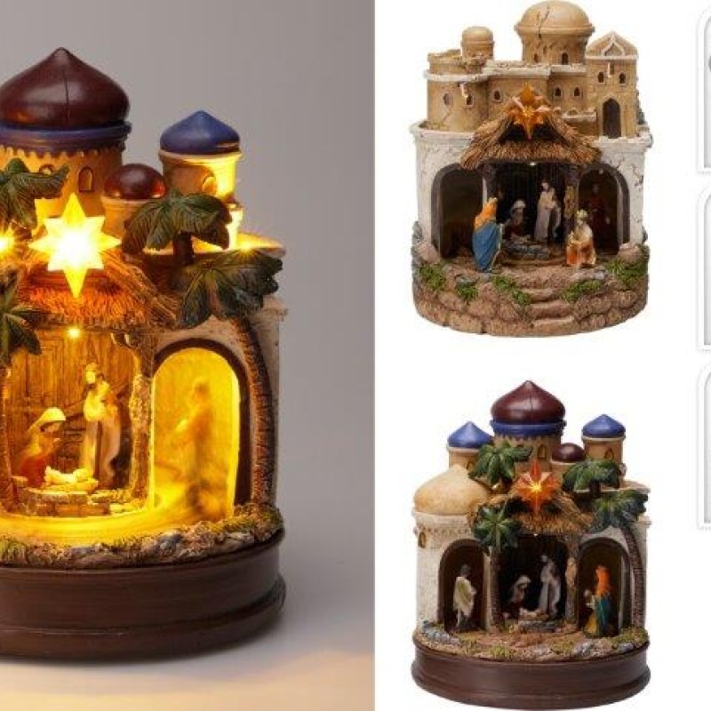 NATIVITY CASTLE 22CM 2ASS