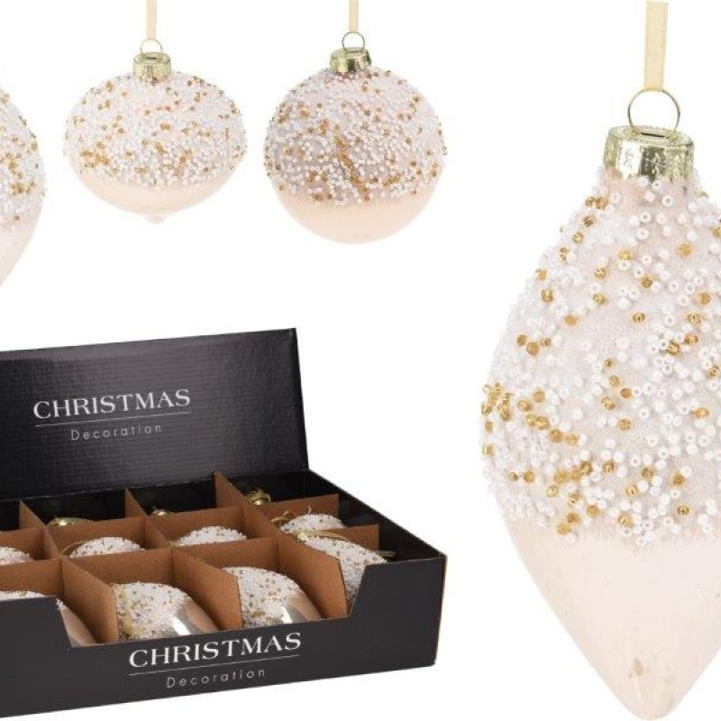 ORNAMENT GLASS 3ASS SHAPES