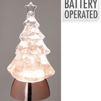 XMAS TREE WITH LED 11X21CM