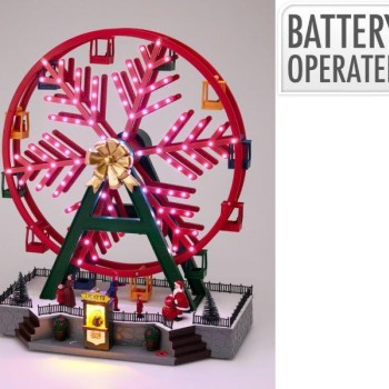 FERRIS WHEEL W LED 37X45CM