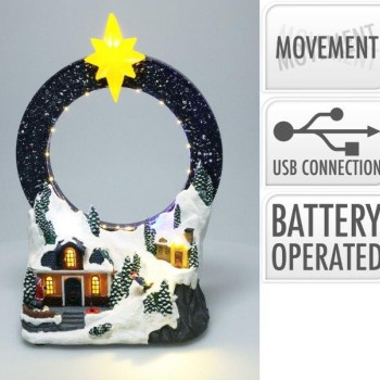 XMAS VILLAGE  WITH LED 28CM