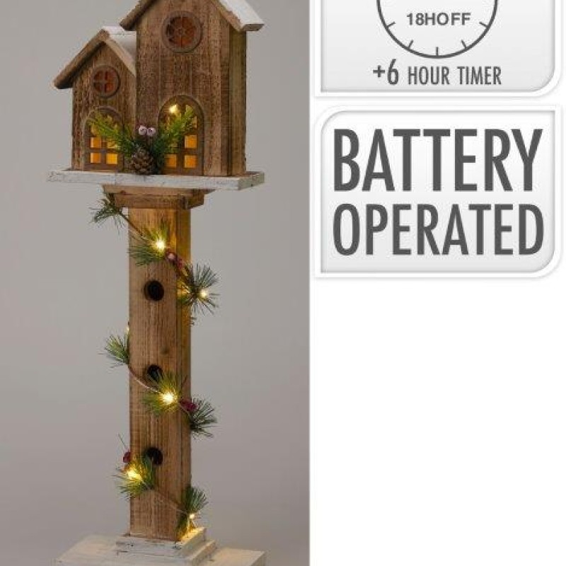 XMAS TREEHOUSE WITH LED 62CM