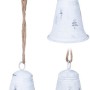 XMAS BELL WITH JUTE HANGER 9X13CM