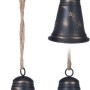 XMAS BELL WITH JUTE HANGER 9X13CM