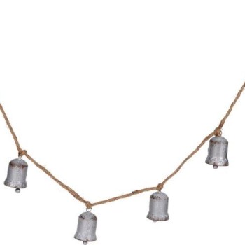 XMAS BELLS GARLAND DECO 6PCS 6CM