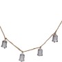 XMAS BELLS GARLAND DECO 6PCS 6CM