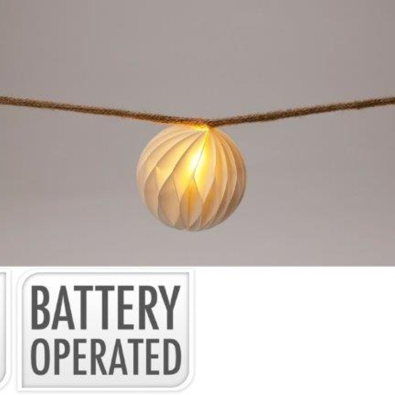 LED CHAIN PAPER BALL 8L