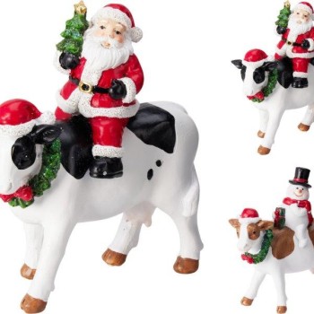XMAS FIGURE COW ASSORTED DESIGN