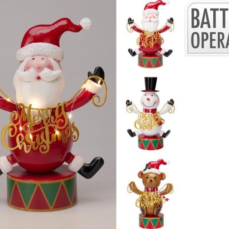 XMAS DECO WITH LED 28CM