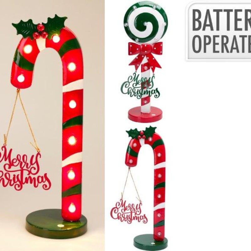 CANDY WITH LED 47CM 2ASS D