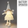 ANGEL GIRL W LED 69CM WHITE