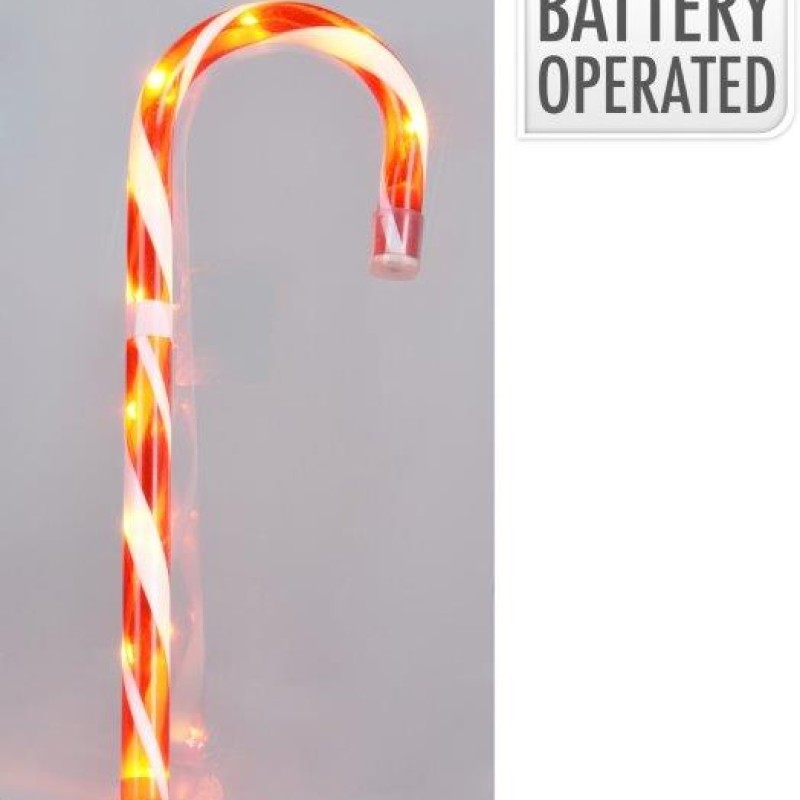 CANDY CANE LED 120CM RED WHITE