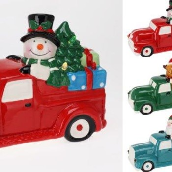 CAR WITH LED 27CM 3ASS