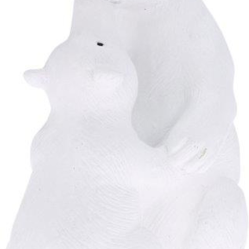 POLAR BEAR 36CM HOLDING BABY