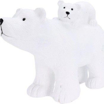 POLARBEAR AND BABY FIGURE 35CM