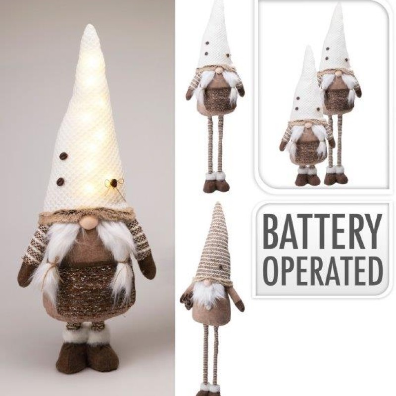 GNOME TELESCOPE LEGS LED BROWN