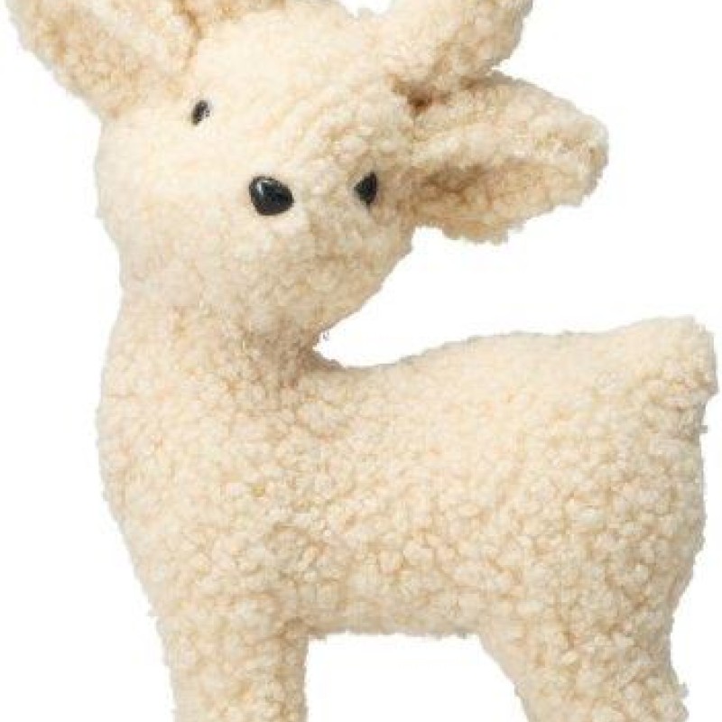DEER STANDING 40CM BEIGE