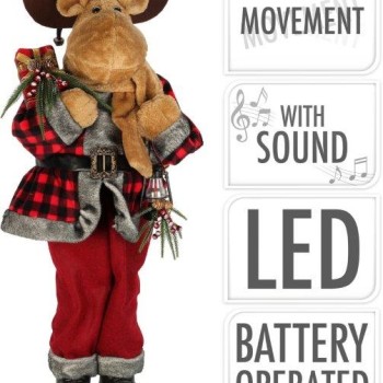 DANCING MOOSE WITH MUSIC 95CM