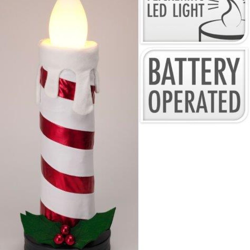 COLLAPSIBLE CANDLE 60CM WHITE