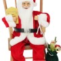 SANTA 35CM RED ROCKING CHAIR
