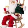 SANTA 45CM RED ROCKING CHAIR