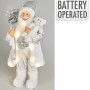 SANTA STANDING LED 60CM SILVER