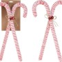 CANDY CANE 2PCS HANGING DECOR 52CM
