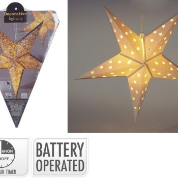PAPER STAR LED 60CM WHITE