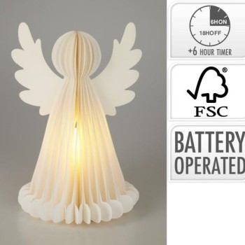 PAPER ANGEL 28CM LED WHITE