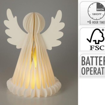 PAPER ANGEL 38CM LED WHITE