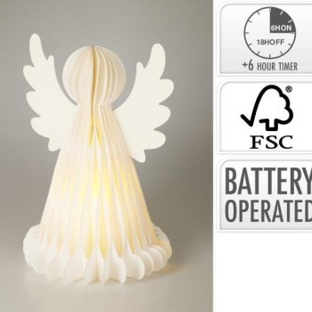 PAPER ANGEL 50CM LED WHITE
