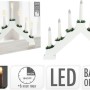 CANDLE BRIDGE WOOD 7 LED WHITE