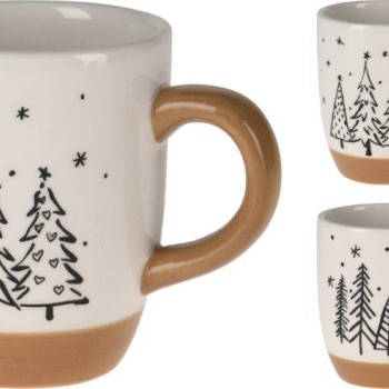 MUG WITH TREE 10CM ASSORTED DESIGN