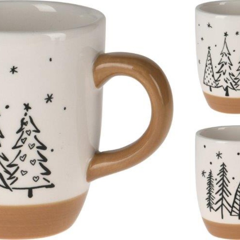 MUG WITH TREE 10CM ASSORTED DESIGN