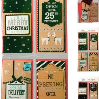 ENVELOPE CARD SET4 3ASS COLOR