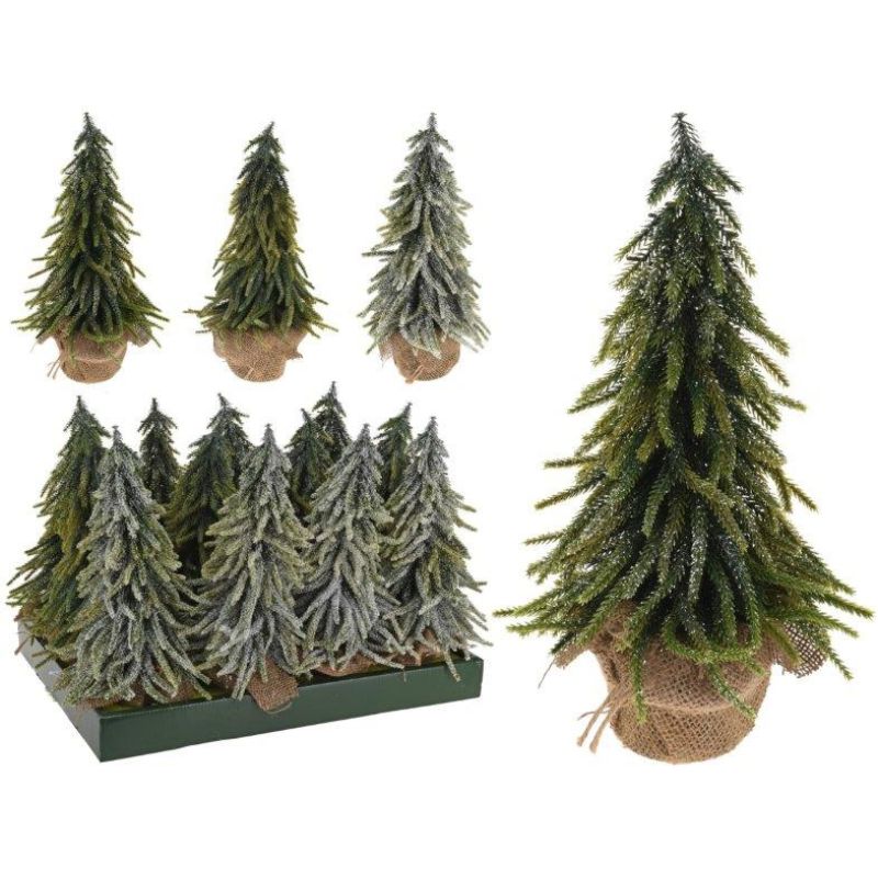 XMAS TREE IN POT 35CM ASSORTED DESIGN