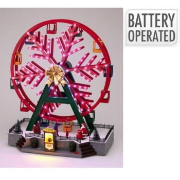 FERRIS WHEEL W LED 37X45CM