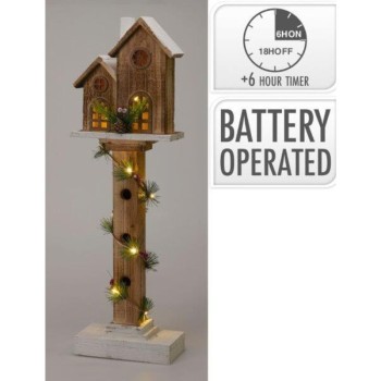 XMAS TREEHOUSE WITH LED 62CM