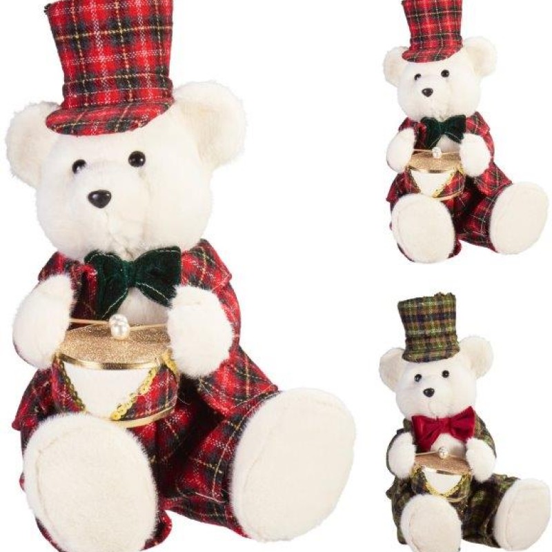 BEAR SITTING 31CM ASSORTED