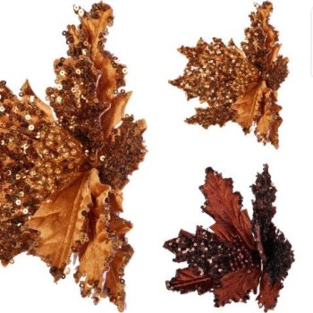 FLOWER WITH CLIP 23CM ASSORTED