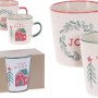 MUG STONEWARE SET 2 ASSORTED DESIGN