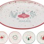PLATE STONEWARE DIA 20CM ASSORTED DESIGN
