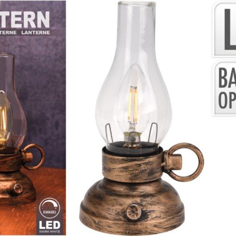 LANTERN WITH LED LIGHT 20CM