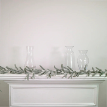 LOTUS: XMAS SNOWCAP SPRUCE GARLAND SNOWY GREEN